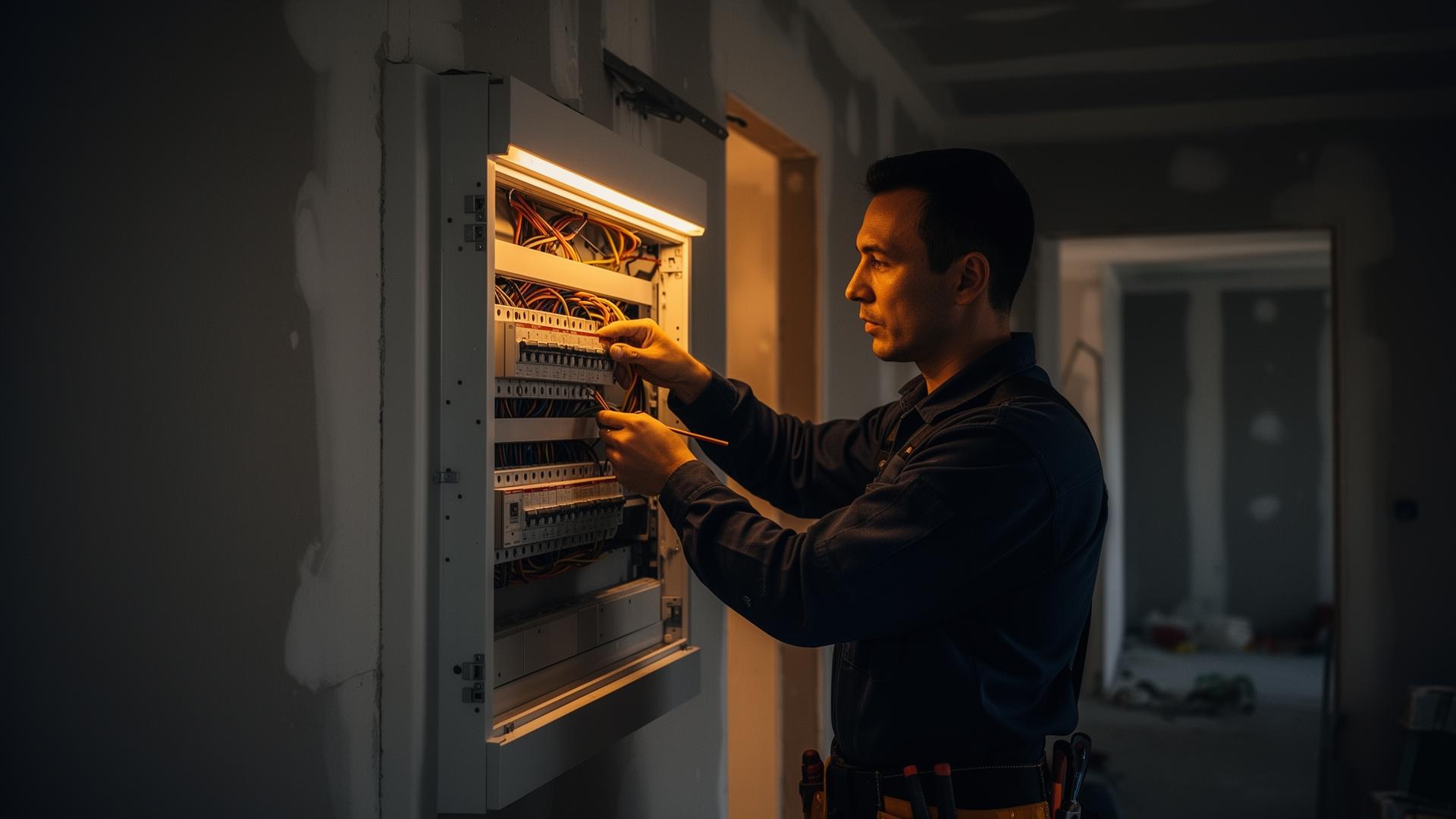 Travaux d'électricité professionnels